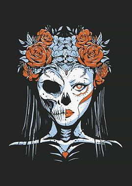 Half Skeleton Dead Bride