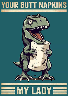 T Rex Your Butt Napkins