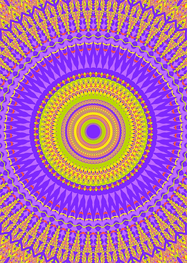 Trippy Groovy Bold Mandala