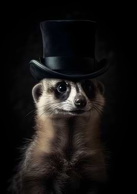 Meerkat with top Hat