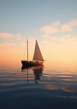 Sailboat on the beach