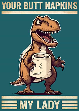 Dino Your Butt Napkins