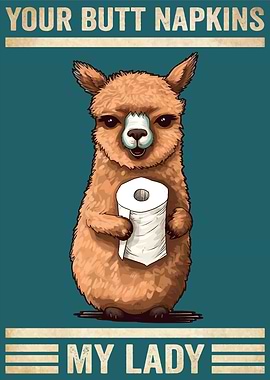 Llama Your Butt Napkins