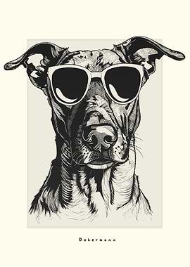 Dobermann Illustration