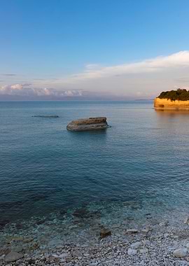 Seascape in Corfu, Greece