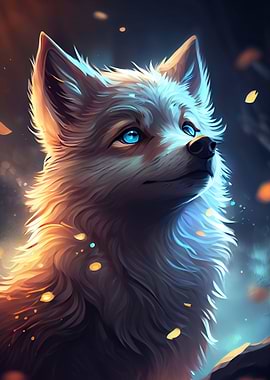 Cute Wolf Animal Cartoon