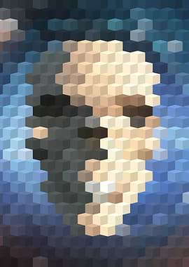 Skull abstract pattern