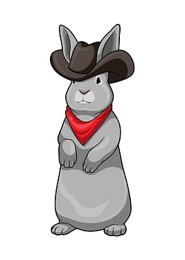 Rabbit Cowboy Cowboy hat