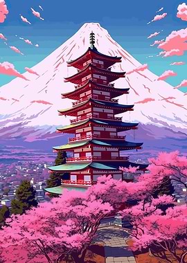 chureito pagoda mount fuji