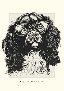 English Toy Spaniel Sketch