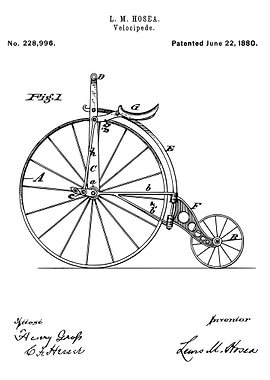 Velocipede patent 1880