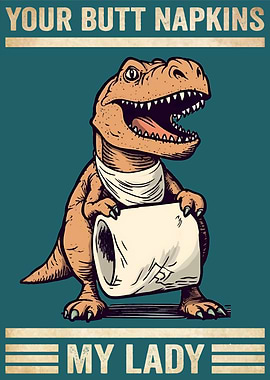 Dinosaur Your Butt Napkins
