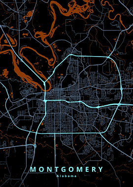 Montgomery Alabama Map