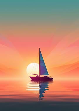 Sailboat on the beach