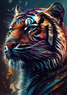Colorful Tiger Animals