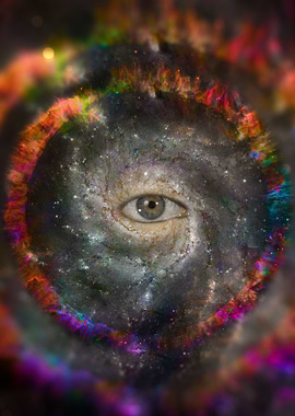 All seeing eye in space