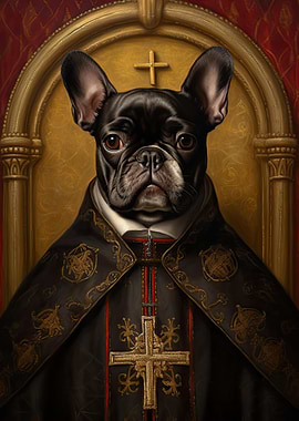 French Bulldog The Pope
