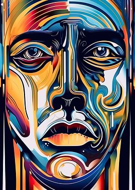 Abstract Art Face