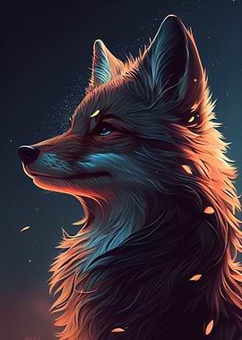 Cute Wolf Animal Cartoon