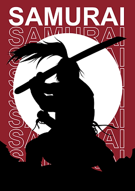 silhouette Samurai japan