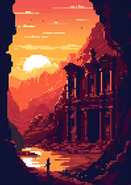 Petra pixel art