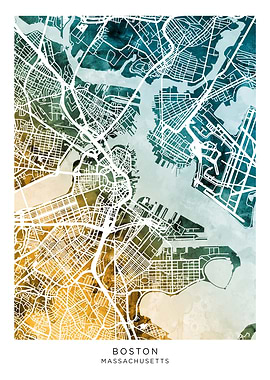 Boston Massachusetts Map
