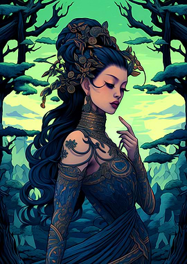 Beautiful Woman Painting