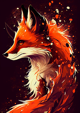 cute fox animal cartoon