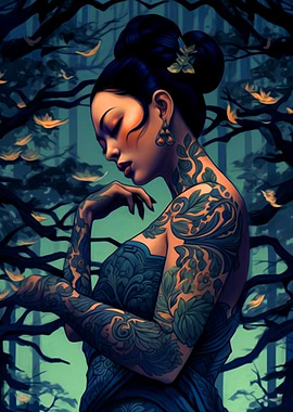 Beautiful Woman Painting