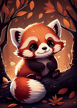 Cute red Panda Animal