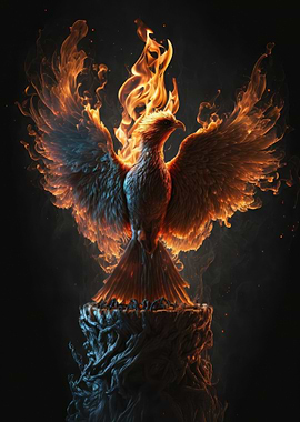 Phoenix Bird Portrait