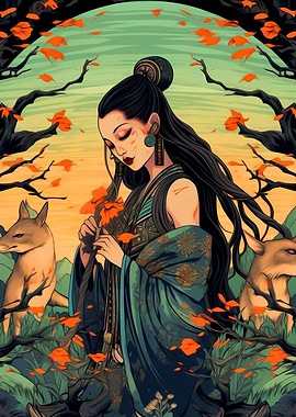 Beautiful Woman Painting