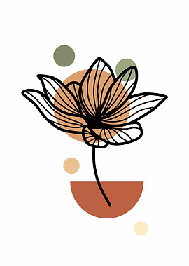 beauty flower zentangle