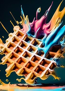 exploding waffle