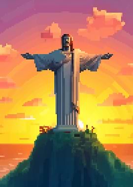 The redeemer pixel art