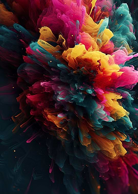Abstract Color Explosion