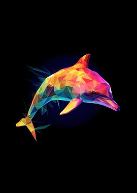 Geometric Dolphin Animal