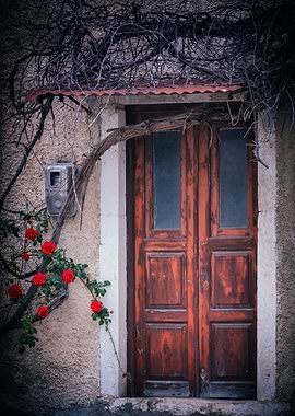 Greece, travel, road, door