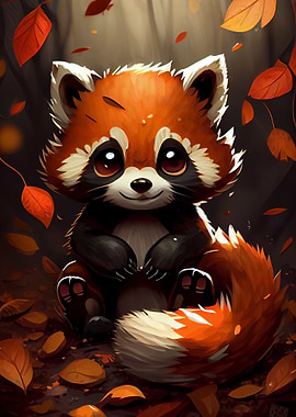 Cute red Panda Animal