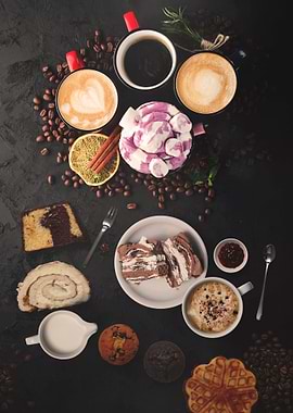 Dessert ice cream or cake