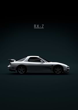 Mazda RX7 1999 White