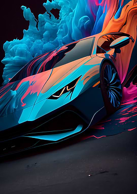 Lamborghini Huracan Neon