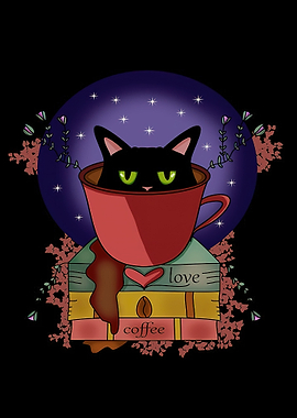 black cat coffee caffeine