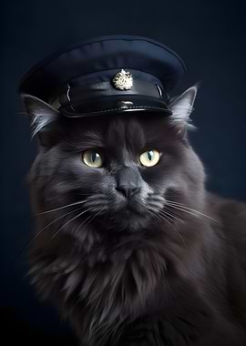 Police Officer Cat