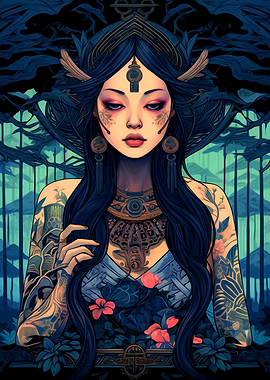 Beautiful Woman Painting