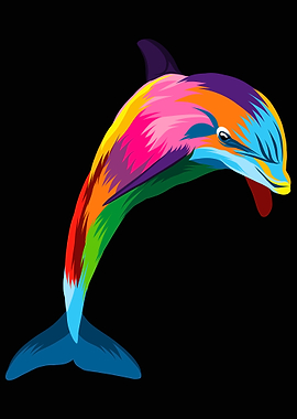 Abstract dolphin