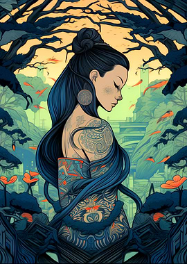 Beautiful Woman Painting