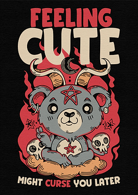 Funny Baphomet Gothic Art