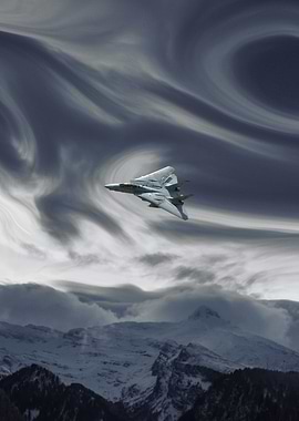 F14 Military Plane poster