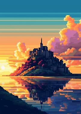 Saint Michel Pixel art